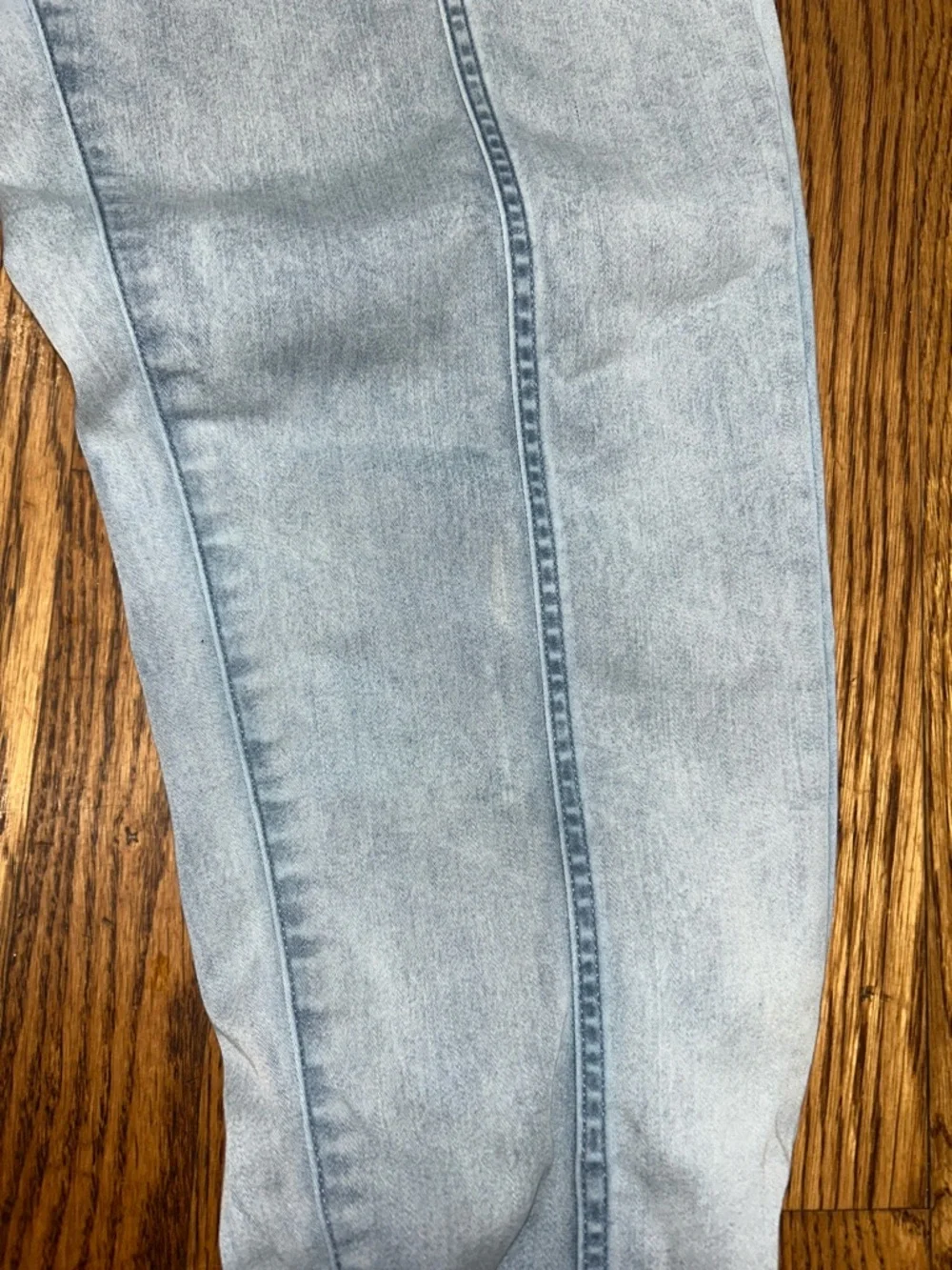 INC International Concepts Light Blue Elastic Waist Denim Pants Minimalist - Picture 5 of 6